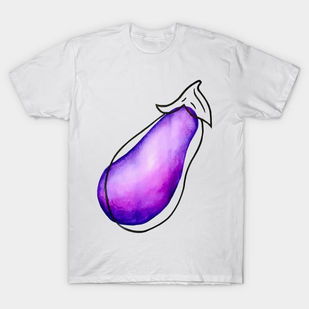 Aubergine T-Shirt by chloeklbennett